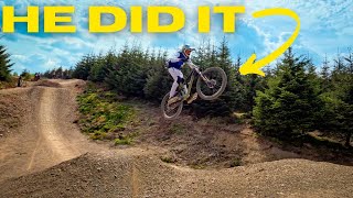 MY STEP SON ATTEMPTED THIS NEW FREERIDE LINE!!