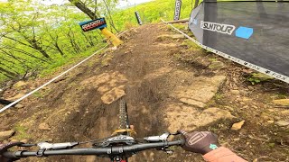 4th place Cat 1 Monster Pro DH Round 2...