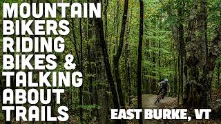 Mountain Bikers Riding Bikes Talking Trails |...