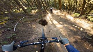 The speed on these trails is scary