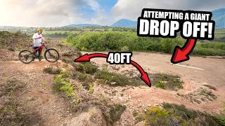 ATTEMPTING A GIANT 40FT DROP OFF WAS SCARY!!
