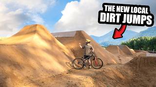 RIDING MY NEW LOCAL DIRT JUMPS FOR THE FIRST...