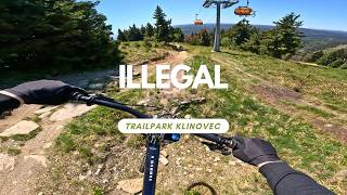 Illegal ⚫ Trailpark Klinovec  Czech Republic...
