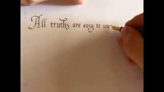 Reinassance ornamented cursive