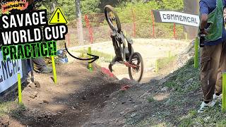 SAVAGE LENZERHEIDE DOWNHILL WORLD CUP PRACTICE...