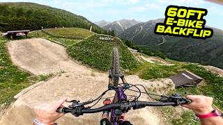 MASSIVE 60FT BACKFLIP ON MY E-BIKE - HUGE MTB...