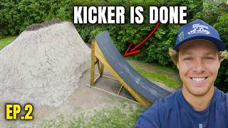 I BUILT A KICKER FOR MY BACKYARD DIRT JUMP (Ep.2)