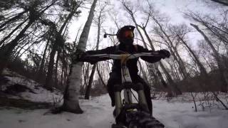 Winter ride in Happy Ending and Andres Trail...