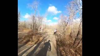 Rider in Blue Jacket:  Should have waited and...