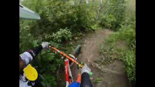 Lazer Wolf: Builders fixing the trail stay...