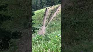T-Dub trail, steep gnarly chute