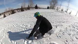 Snowboarding: Arnold and Anthony’s runs,...