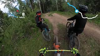 Brakeless and Flight 66 trails in Moose...