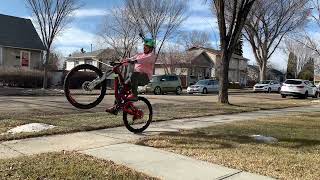 How to Wheelie a Mullet Mountain Bike