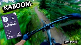 KABOOM | Single Black trail | SUN PEAKS Bike Park