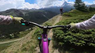 Chüebord - Bordercross trail, Zermatt, POV,...