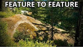 Riding Feature To Feature In Pemberton.