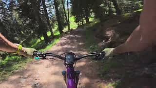 La Forêt du Partset trail, Anzere, POV, eMTB,...