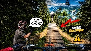 Trusting a Mate Through Châtel Bikepark...