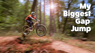 My biggest Gap Jump - Santa Cruz mountain biking