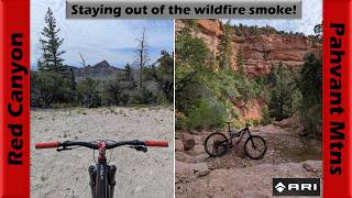 Blazing down Red Canyon in hot dry summer...