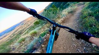 Chasing daylight on descent at White ranch...