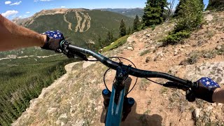 1,200 feet Nonstop Backcountry Descent...