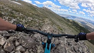 2500 ft backcountry descent from the...