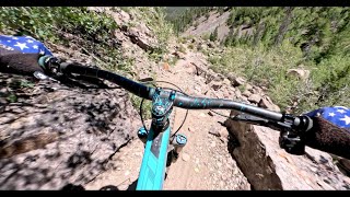 1,800 feet of nonstop descent downhill...