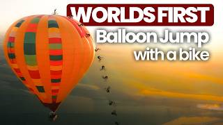 WORLD'S FIRST: Jumping off a HOT-AIR-BALLOON...
