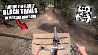 RIDING THE MOST DIFFICULT BLACK TRAILS IN...