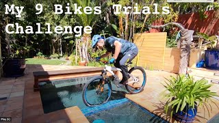 9 Bikes Trials Challenge with Hans Rey