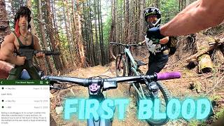 First Blood in Hope BC.  Double Black Dust Bowl ;)