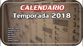 MI CALENDARIO temporada 2018 CICLISMO