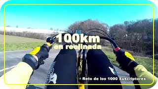 Reto de los 100Km. en bici reclinada.