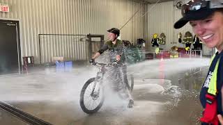 Fire Hose Bike Wash - Getting the Fire Dept to...