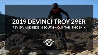 Riding the Devinci Troy in South Mountain...