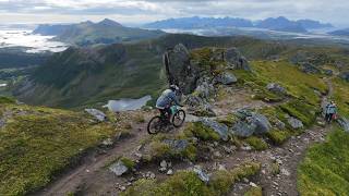 Lofoten - Justavtinden - MTB POV & drone...