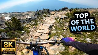 Descending from the Highest Peak in Whistler...