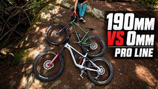 0 mm VS 190 mm // Pro Lines on a Hardtail