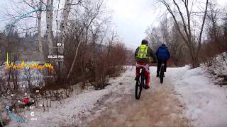River Loop Trail, Winter ride with with EJ and...