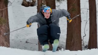 Skiing, Except Fall-Damage is Disabled