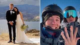 Got Married, went skiing