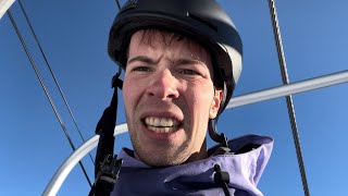 1st Day Skiing, pierced a needle in my toe