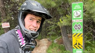 Attempting my 1st Mountain Bike FRONTFLIP!