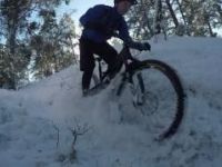 Gömmaren svart/vita (typ) i snö