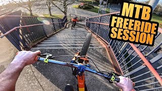 RIDING MY LOCAL SPOTS - MTB FREERIDE SESSION