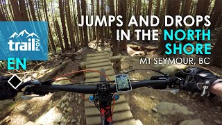 Awesome North Shore MTB jump and drop trail:...