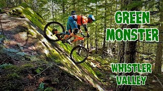 Facing the Green Monster in Whistler Valley on...