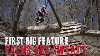 Sketchy Mountain Biker attempts a Sketchy Log Ride